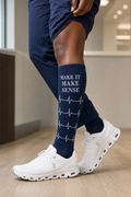 "Make It Make Sense" Compression Socks